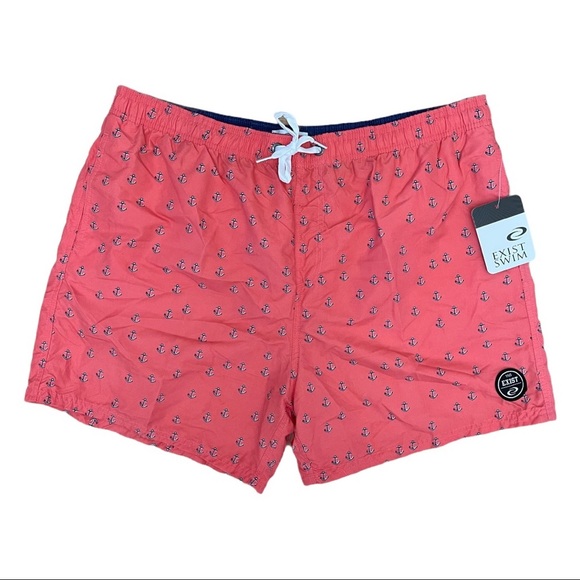 Exist Other - Men’s Exist Swim Apricot Anchor Swim Trunks